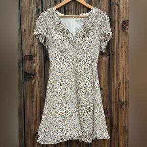 Madewell || Silk Floral Print Dress